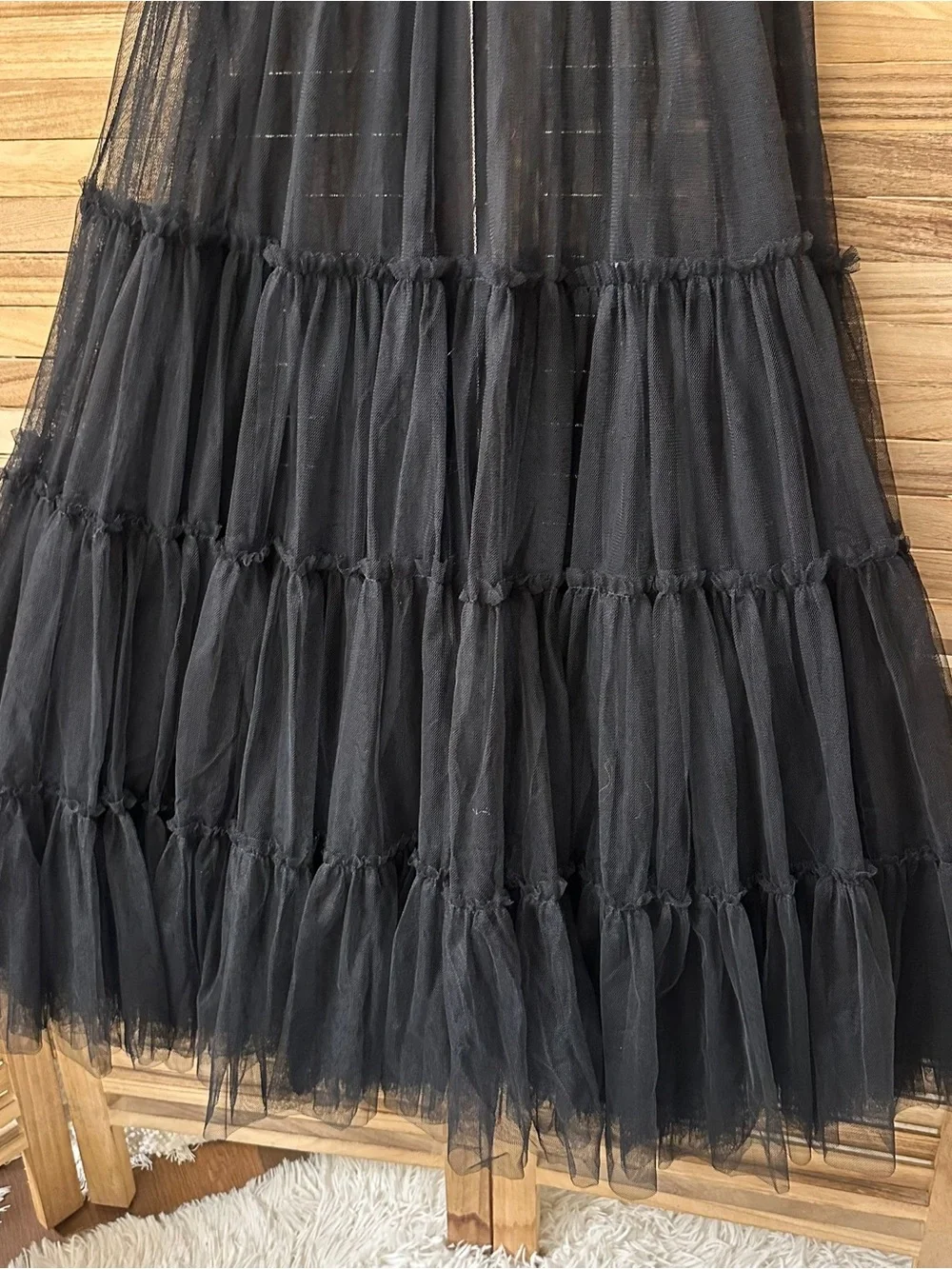 Hill House Collector's Edition The Tulle Ellie Nap Dress in black XS - Picture 7 of 11